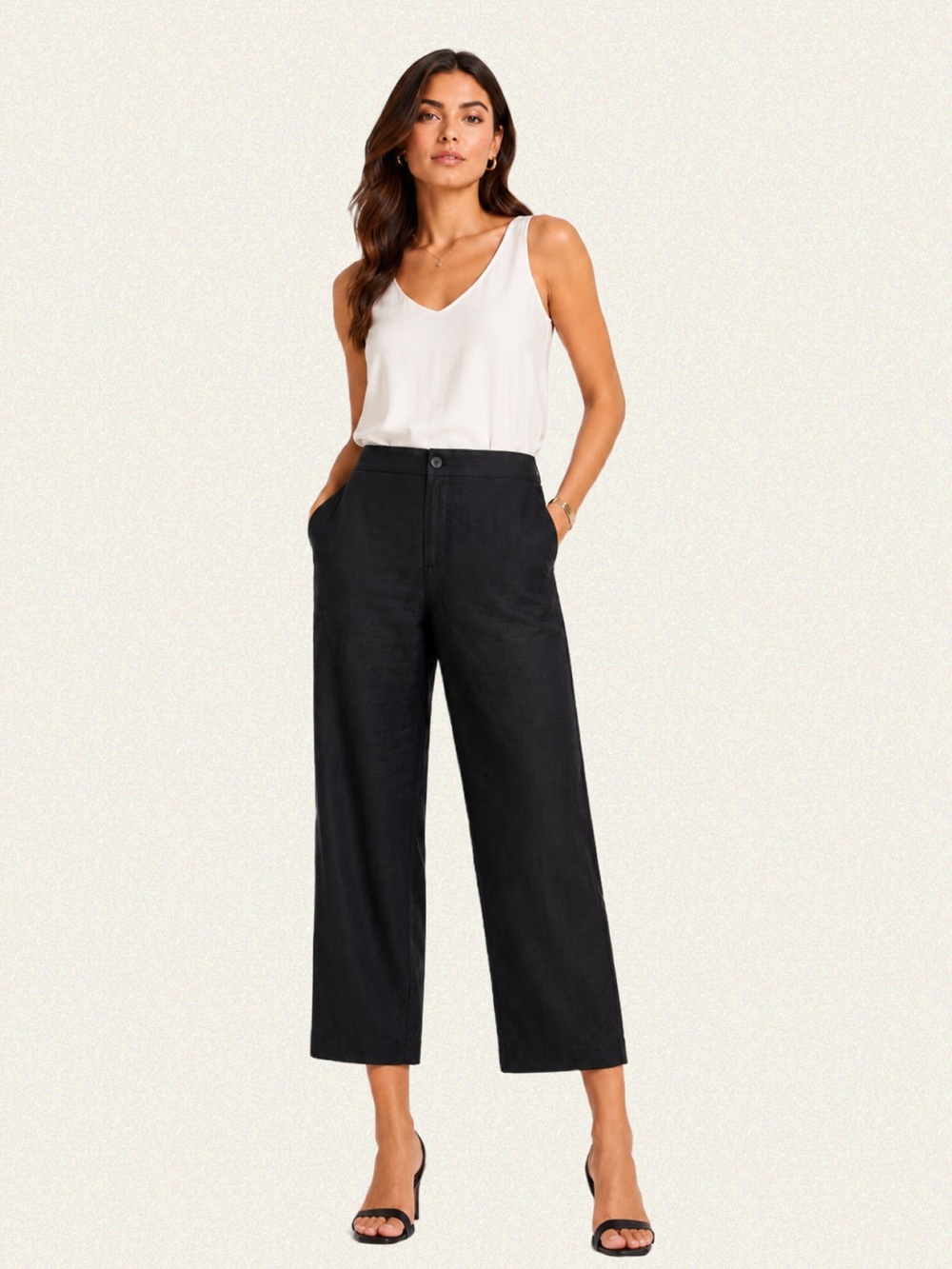 Calvin Klein Linen-Blend Trousers
